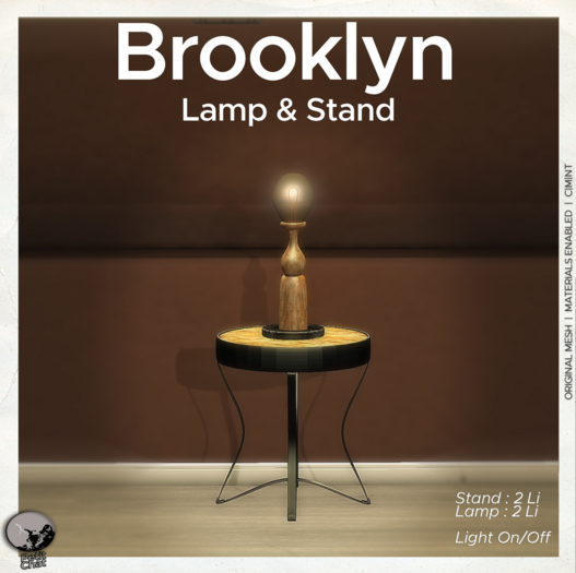 *PC* Brooklyn Lamp & Stand 