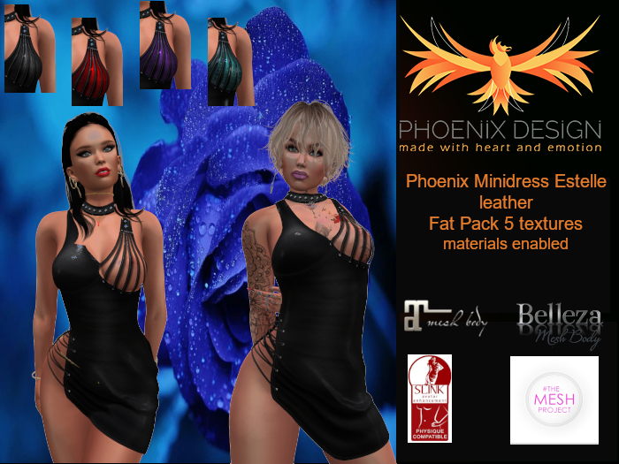 Phoenix Minidress Estelle leather
