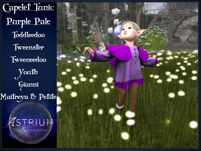 Astrium - Capelet Tunic - Purple - Pale