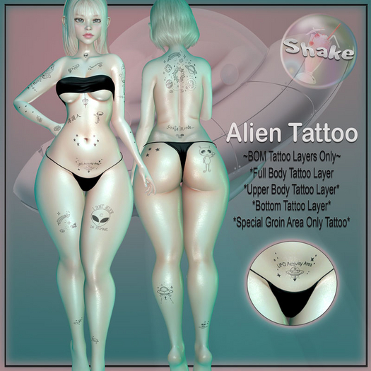 ~Shake~ Alien Tattoo (Wear/Add Me)