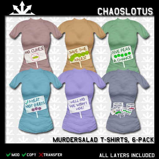 ~CL~ Murdersalad Tees, six-pack