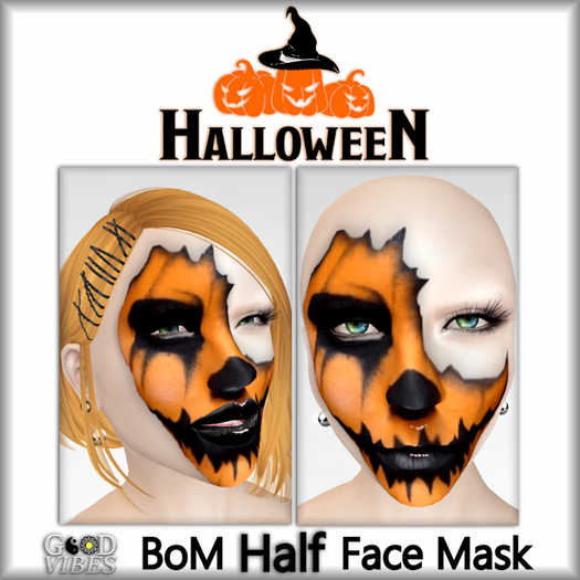 GoodVibes Halloween BoM Half Face Mask 