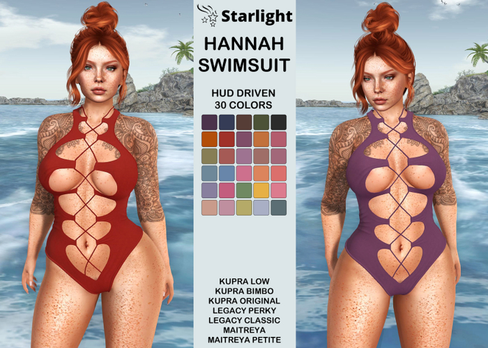 :: SA :: Hannah - Swimsuit with HUD - Colors