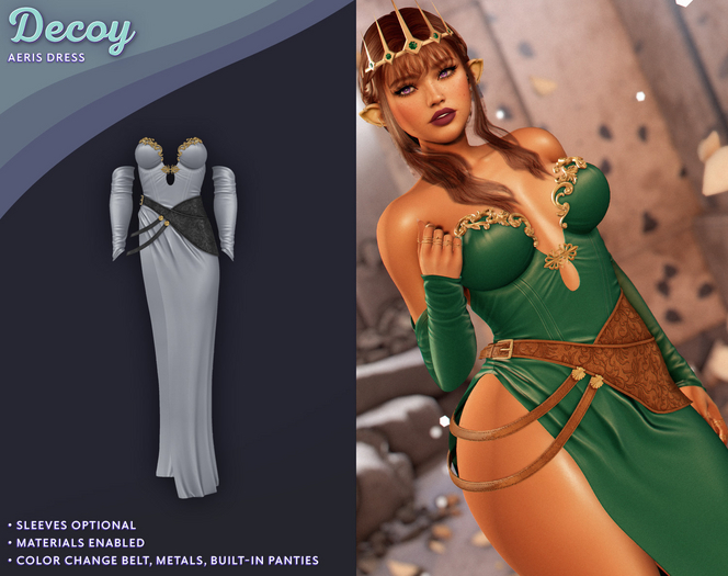 Decoy - Aeris Dress: Gray