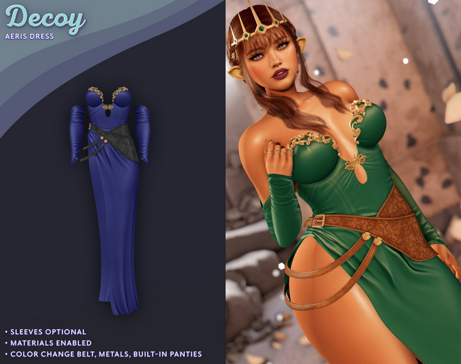 Decoy - Aeris Dress: Navy