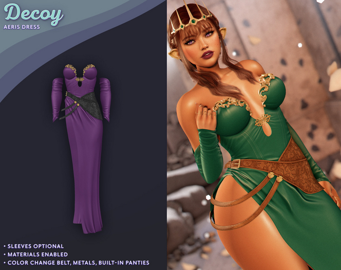 Decoy - Aeris Dress: Purple