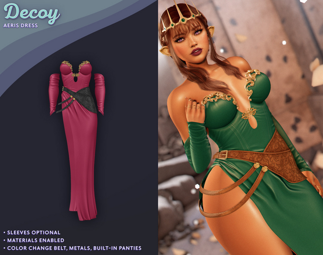 Decoy - Aeris Dress: Raspberry