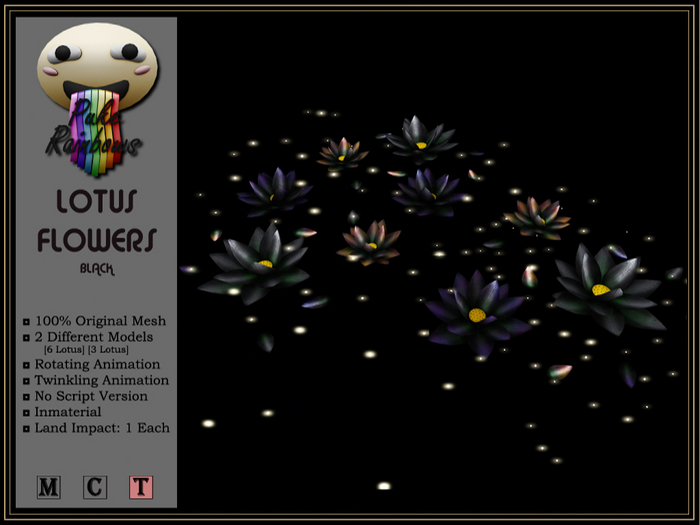 [PR] Lotus Flowers - Black (Boxed)