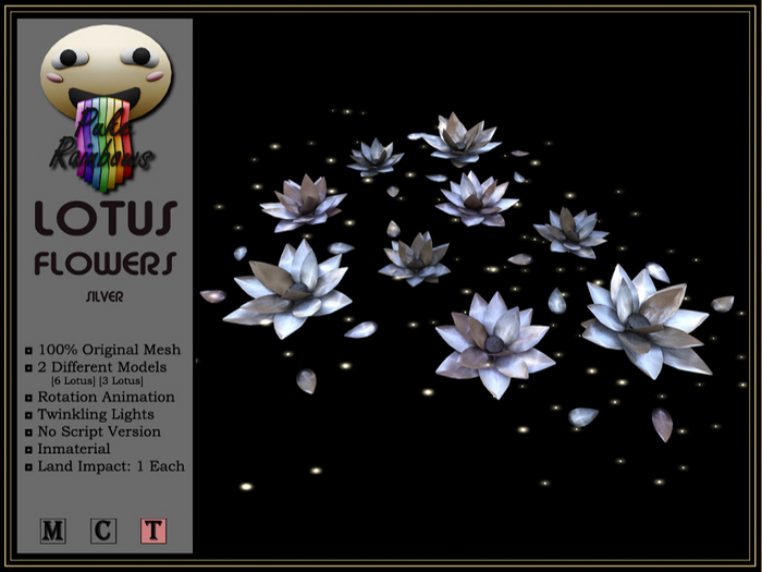[PR] Lotus Flowers  - Silver (Boxed)