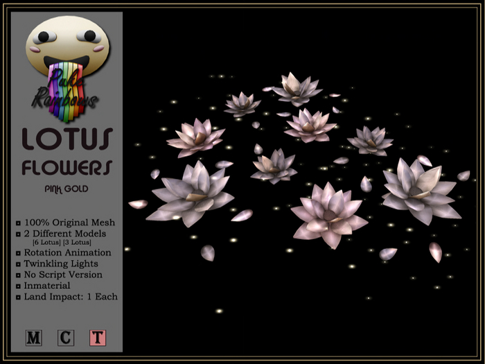 [PR] Lotus Flowers  - Pink Gold (Boxed)