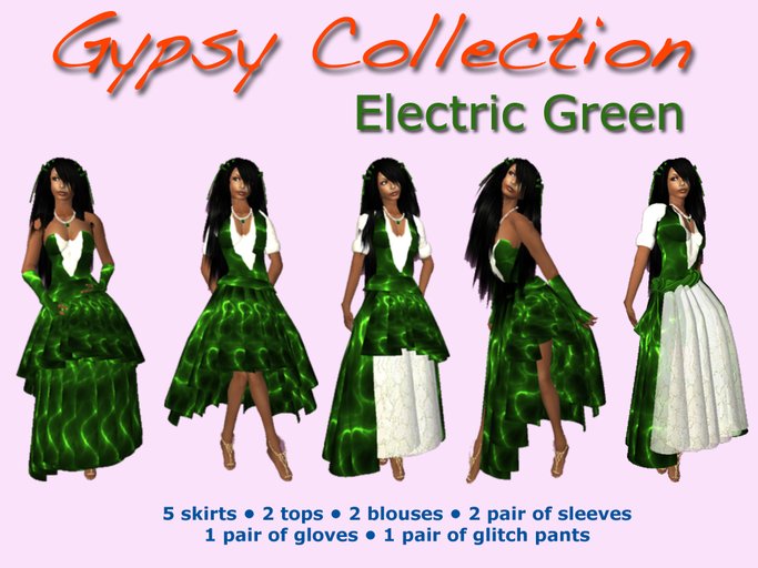 Gypsy Dress - Gypsy Dresses Electric Green