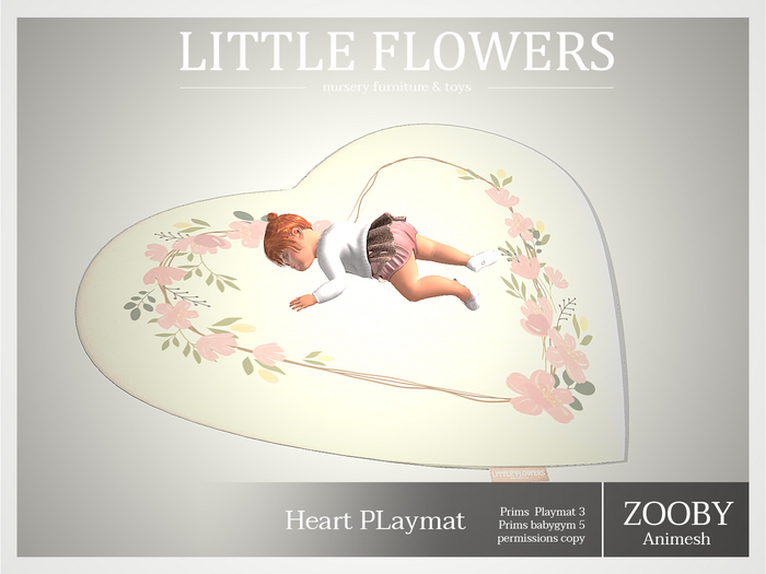 Heart Playmat ZOOBY