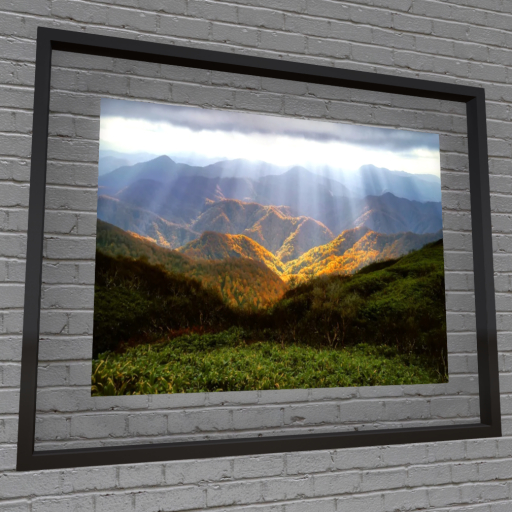 PROMO ➛ Wall Art - God Rays in Float Frame (Oiled Bronze) - Mesh - C/M (Wear to Unpack)