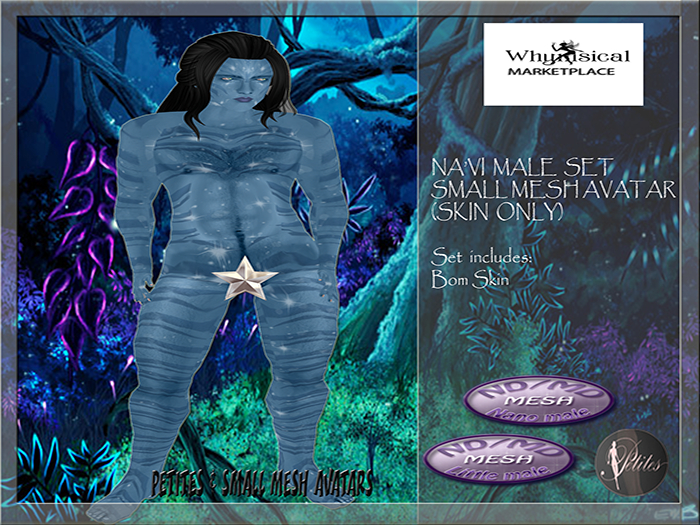Na'vi Male Small Mesh SKIN ONLY(Boxed)