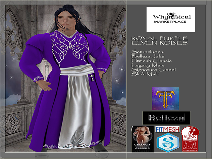 Royal Purple Elven Robe Set(Boxed) FF 2022