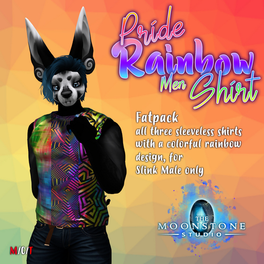 {:: TMS ::} Pride Shirt Rainbow FATPACK :: Slink [BOX]