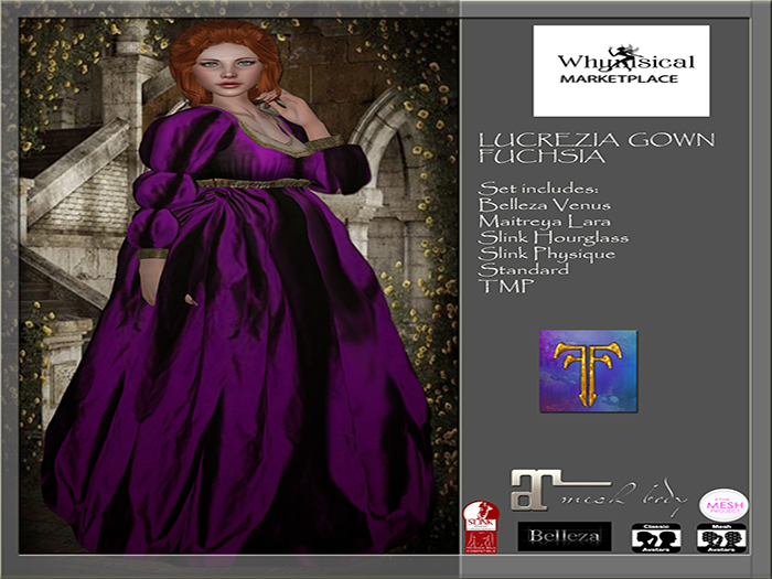 Lucrezia Gown Fuchsia (Boxed)FF 2022