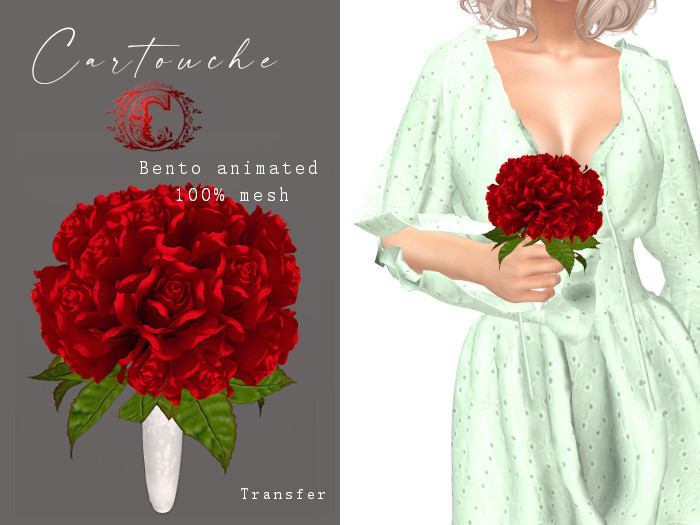 !C! Little Bento Red Roses Bouquet