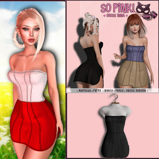 *So Pink!* - Dress Inna black