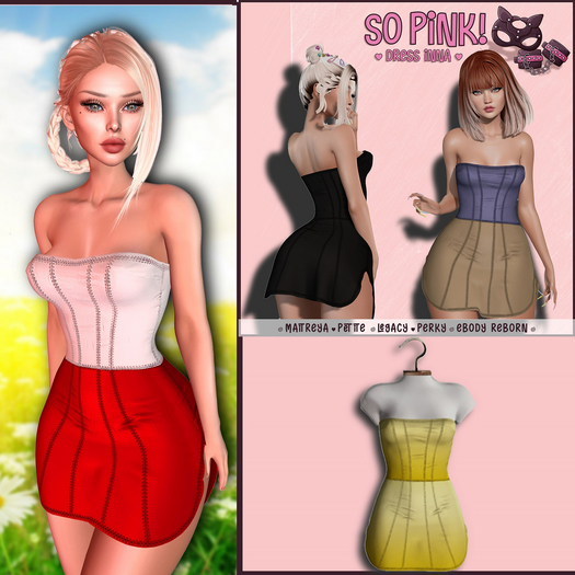 *So Pink!* - Dress Inna gold