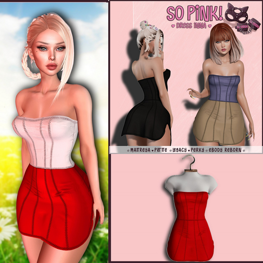 *So Pink!* - Dress Inna red