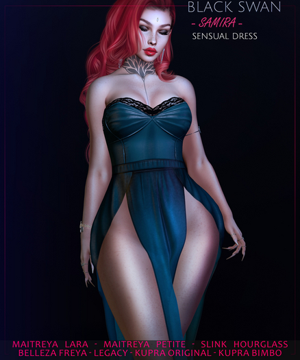 ! Black Swan ! Samira dress Fatpack DEMO