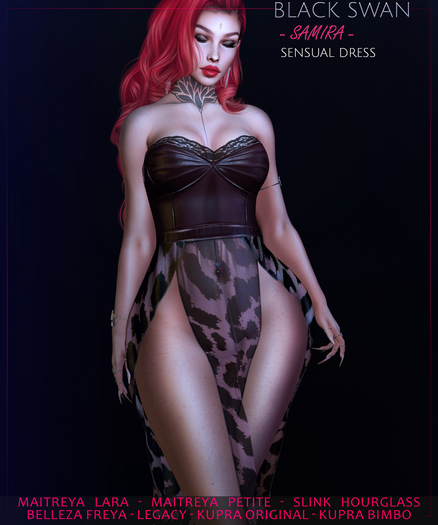 ! Black Swan ! Samira dress - leopard