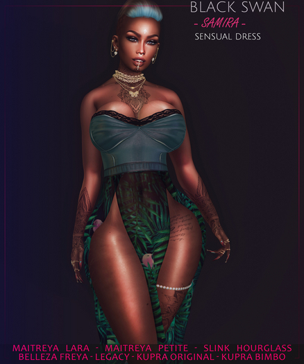 ! Black Swan ! Samira dress - jungel