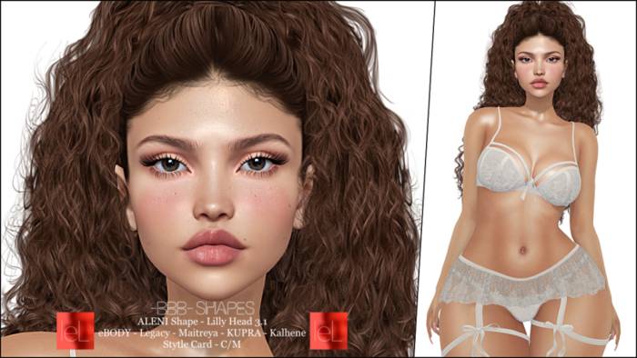 ~BBB~ ALENI Shape - LeL - Lilly Head 3.1