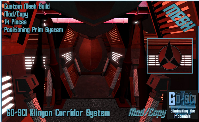 GO-SCI ALL MESH Klingon Corridor System,1.0,packaged