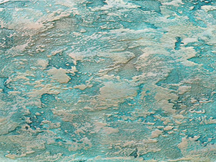 Golden Teal Abstract