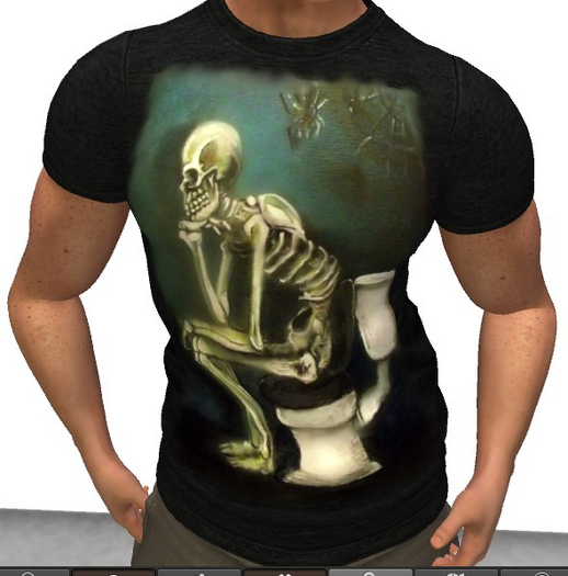 D Designs,The Thinker..T-shirt..Demo