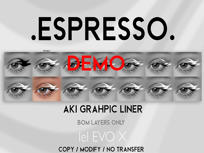.espresso. Aki Graphic Liner (DEMO for EvoX)