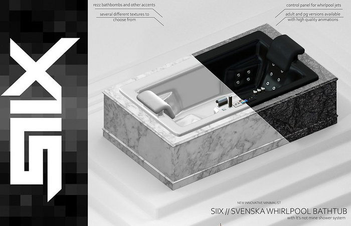SIIX // Svenska Whirlpool Bathtub - PG
