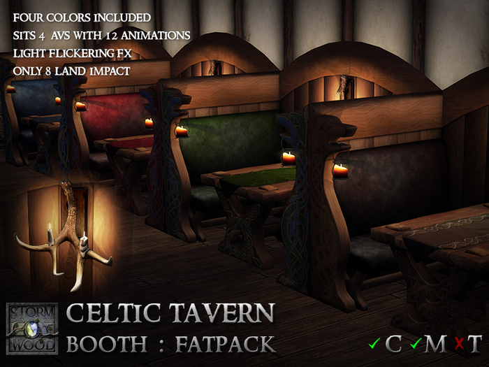Stormwood: Celtic Hunting Tavern Booth - Fatpack