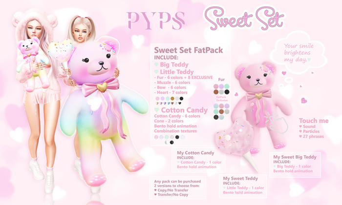 Second Life Marketplace - .::PYPS::. My Cotton Candy #1 (Co/NTr)