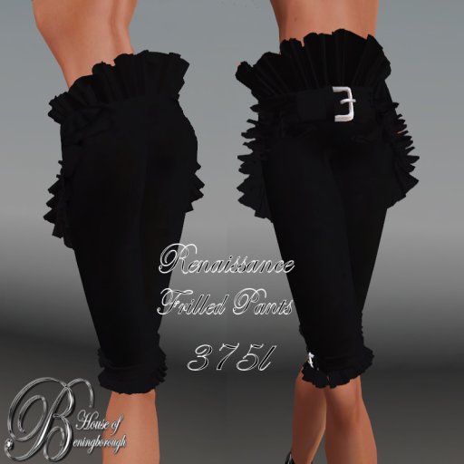 HOUSE OF BENINGBOROUGH -  Renaissance Frilled top pants
