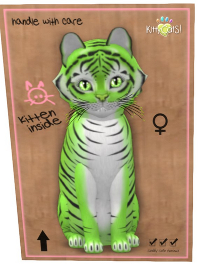 KittyCatS Box - Tiger! Tiger! Lime 7T-F