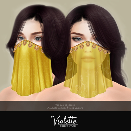 VIOLETTE - Veil Gold - Fantasy