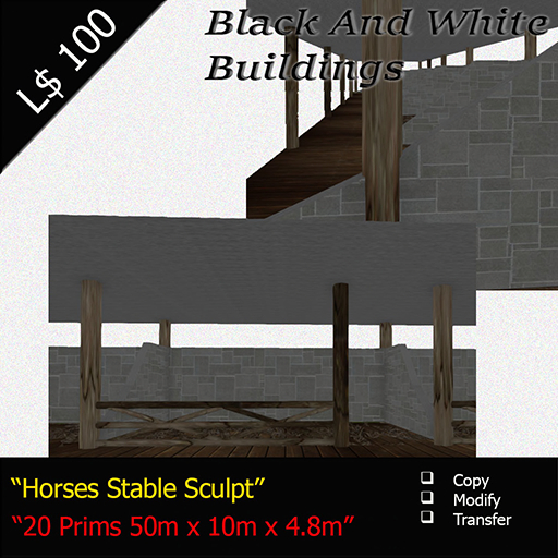Horses Stable Sculpt 