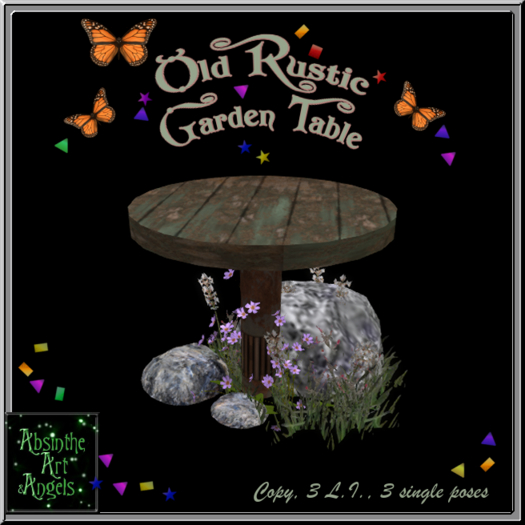 Old Rustic Garden Table