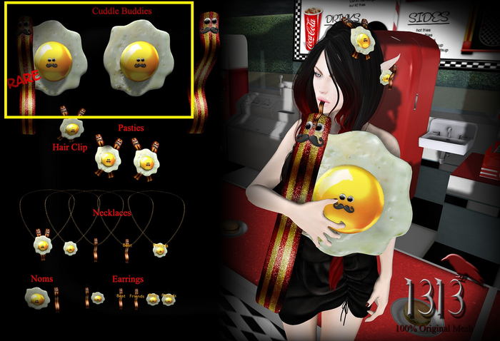 (*<*) 1313 Cuddly Breakfast Buddies RARE