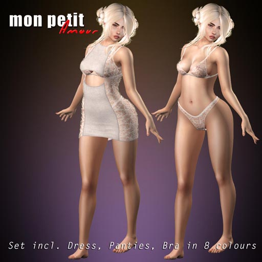 Meshbody Classic Set Lace Dress
