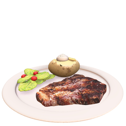 DFS Steak with Baked Potato and Salad