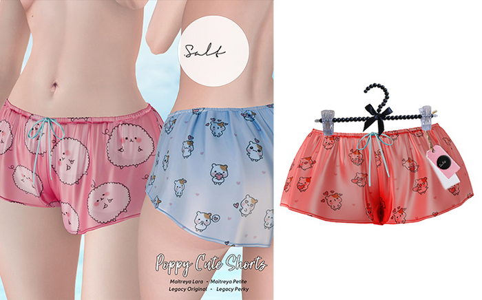 .SALT - POPPY SHORTS - CUTE RED[WEAR]