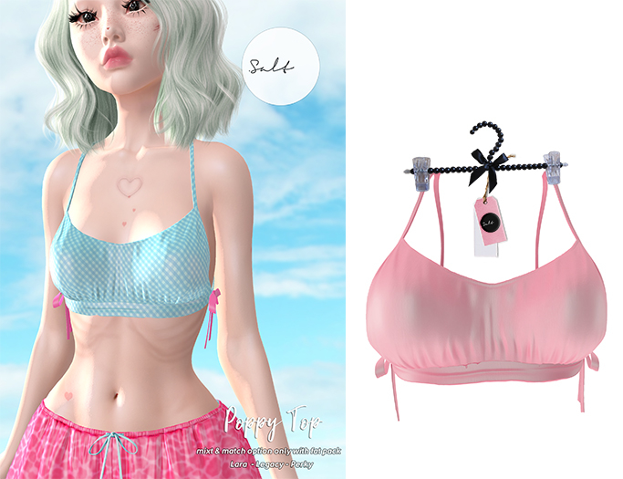 .SALT - POPPY TOP - PALE PINK [WEAR]