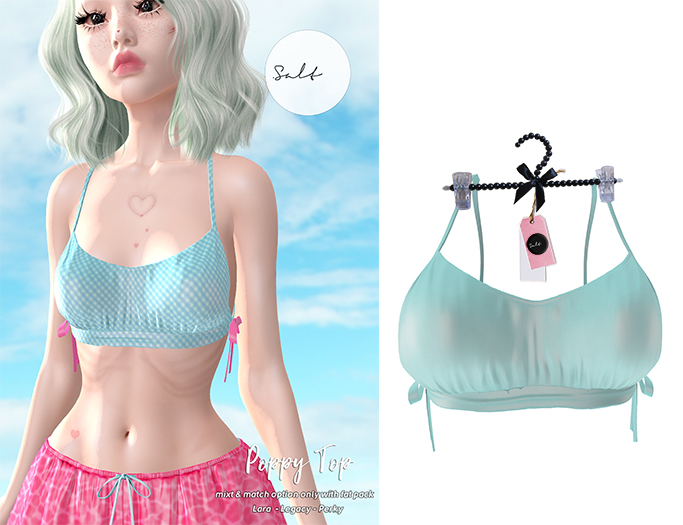 .SALT - POPPY TOP - OCEAN [WEAR]