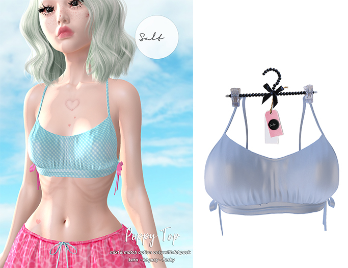 .SALT - POPPY TOP - PALE BLUE [WEAR]