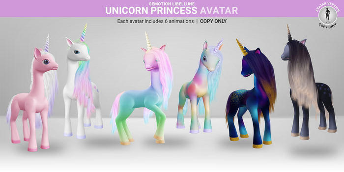 SEmotion Libellune Unicorn Princess Rainbow XL Avatar