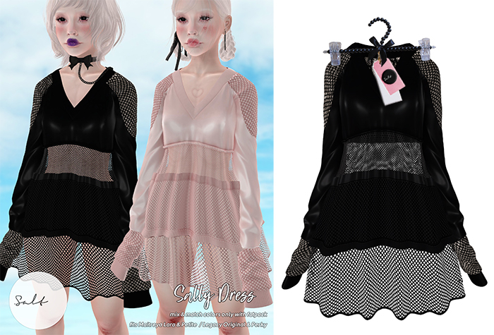 .SALT - SALLY DRESS - BLACK [WEAR]